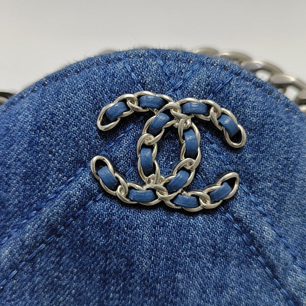 Authenticated pre-owned  Chanel 19 Quilted Denim Blue - Shoulder Bag at Looply