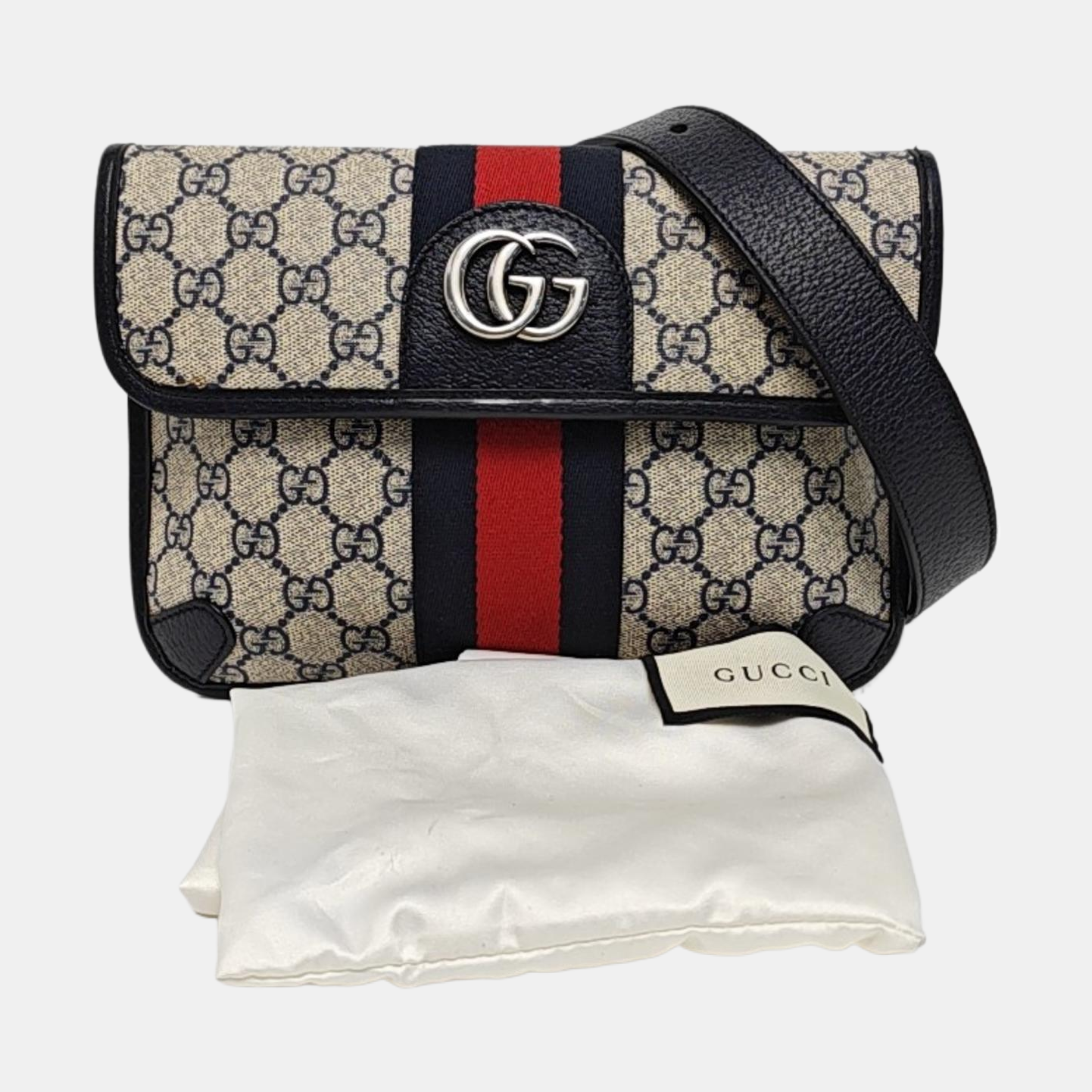Authenticated pre-owned  Ophidia Monogram Coated Canvas Beige - Belt Bag at Looply