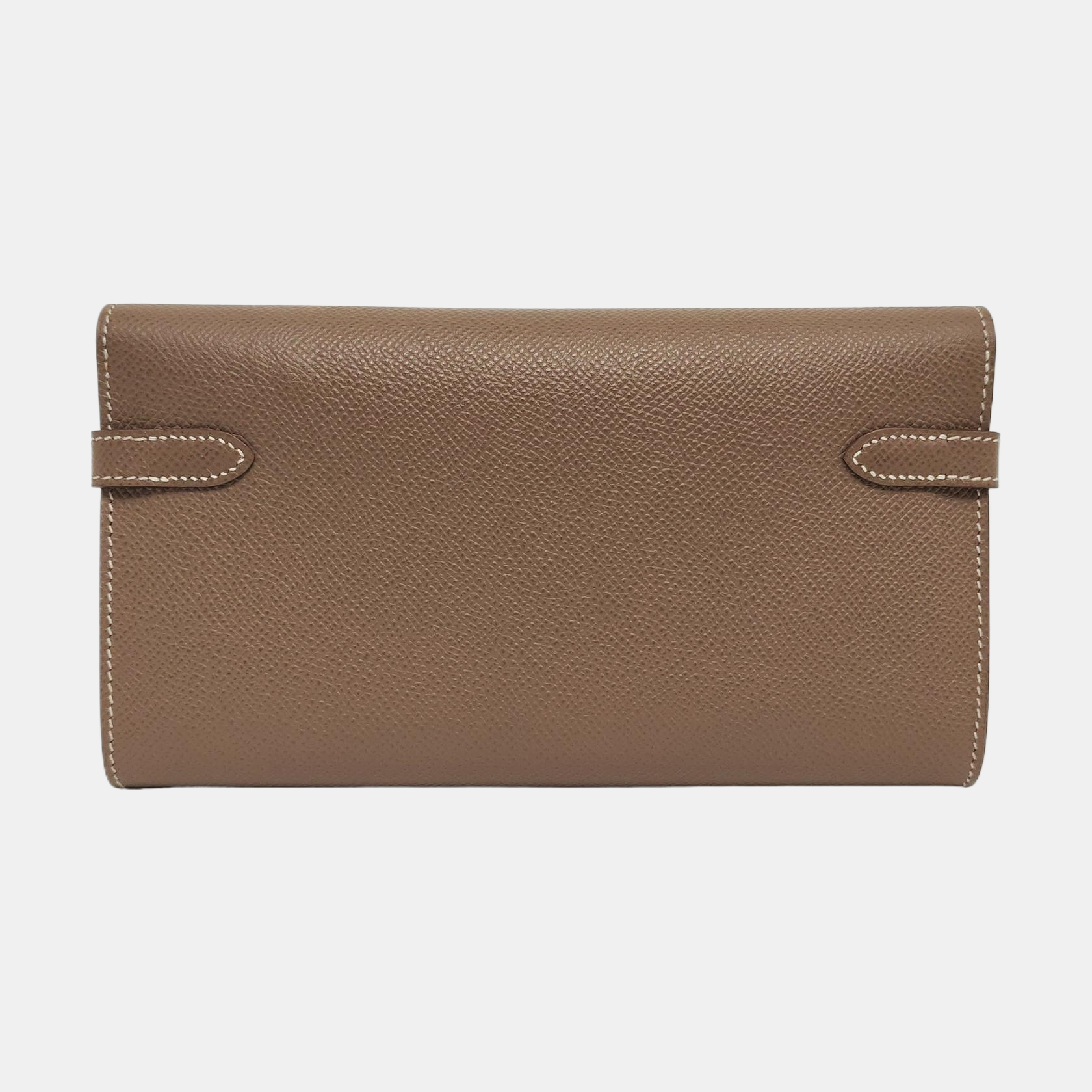 Authenticated pre-owned  Kelly Epsom Gray Wallet - Wallet at Looply