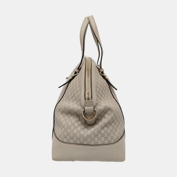Authenticated pre-owned  Microguccissima Calfskin White - Shoulder Bag at Looply