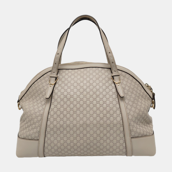 Authenticated pre-owned  Microguccissima Calfskin White - Shoulder Bag at Looply