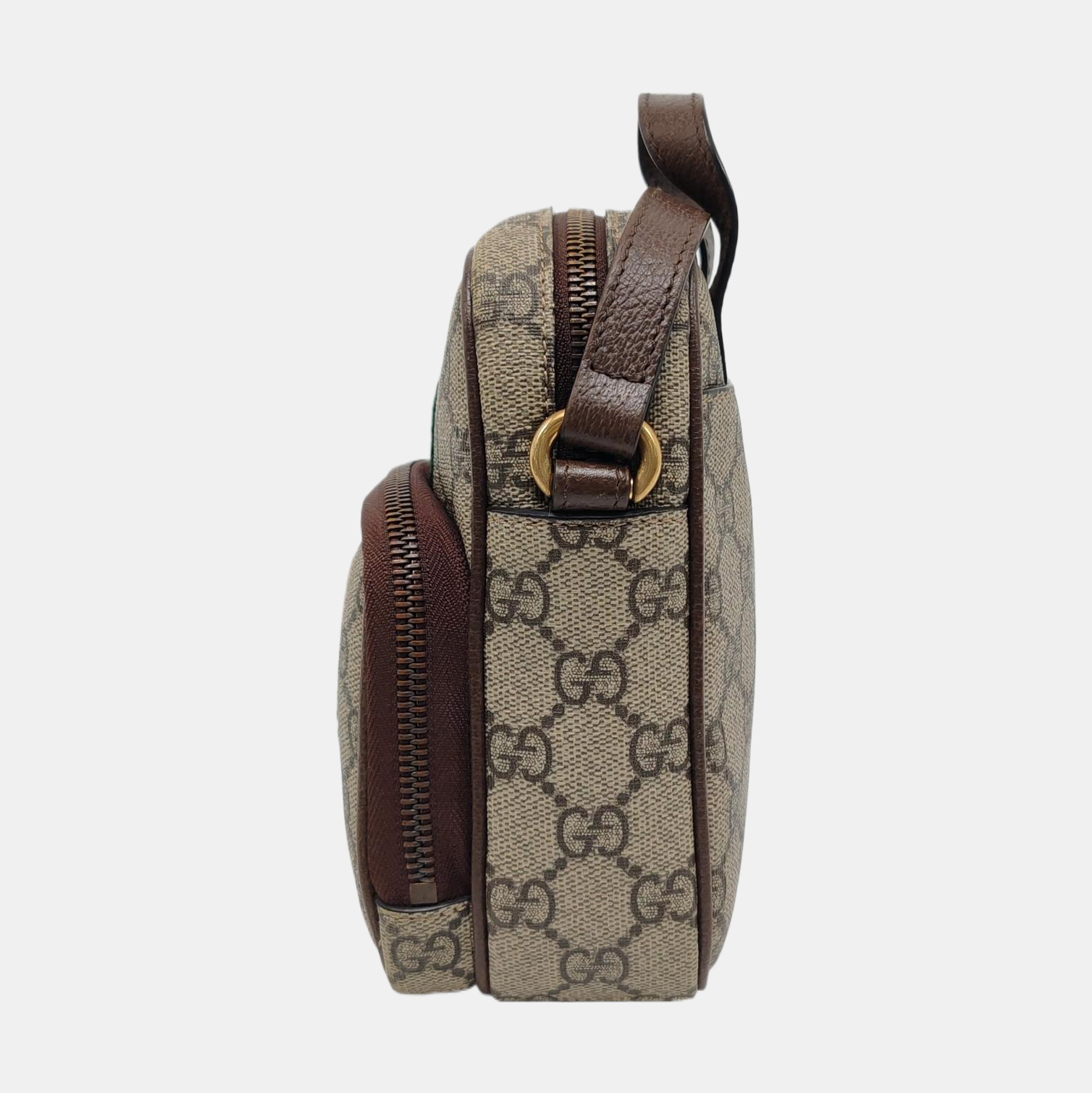 Authenticated pre-owned  Ophidia Small Monogram Coated Canvas Beige - Crossbody Bag at Looply