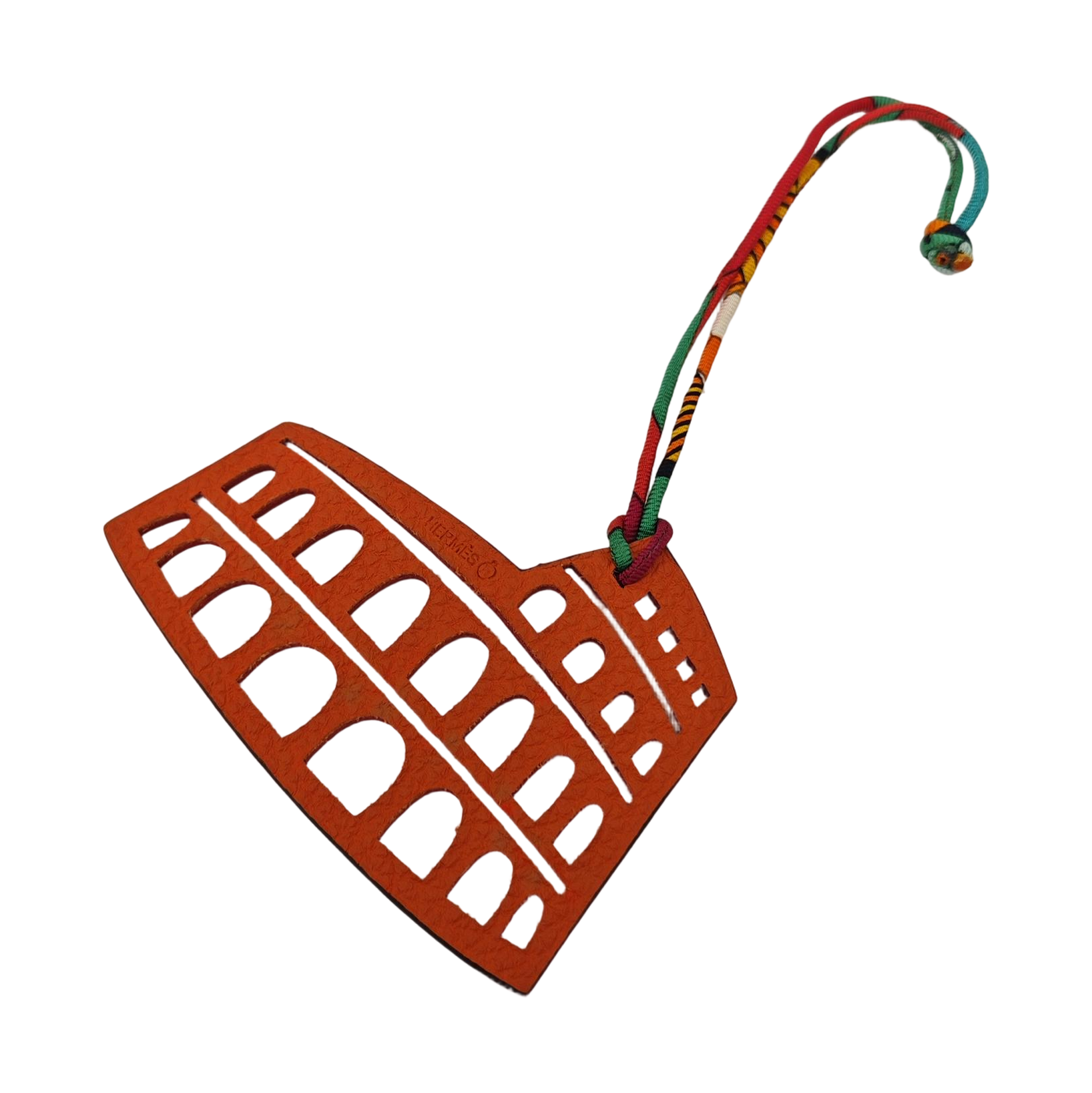 Authenticated pre-owned  Leather Orange Bag Charm - Bag Charm at Looply