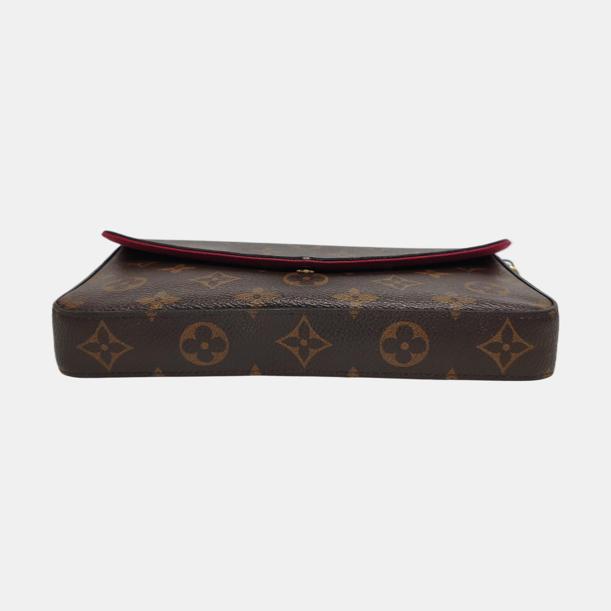 Authenticated pre-owned  Félicie Monogram Coated Canvas Brown - Shoulder Bag at Looply