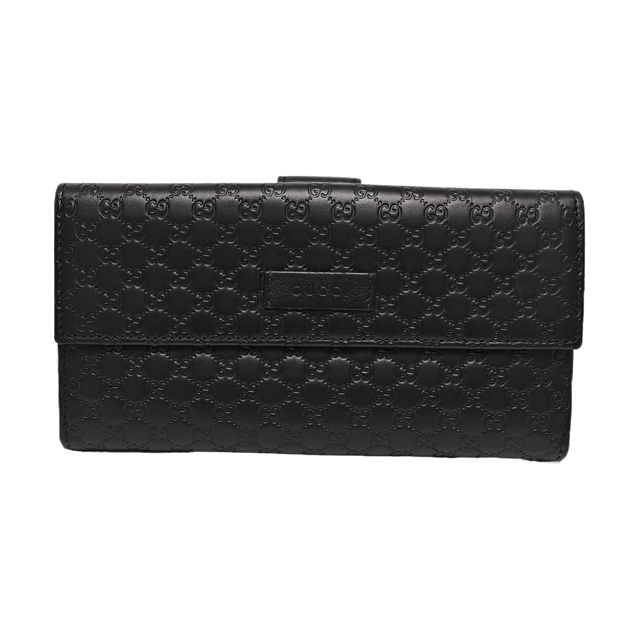 Authenticated pre-owned  Microguccissima Monogram Calfskin Black Wallet - Wallet at Looply