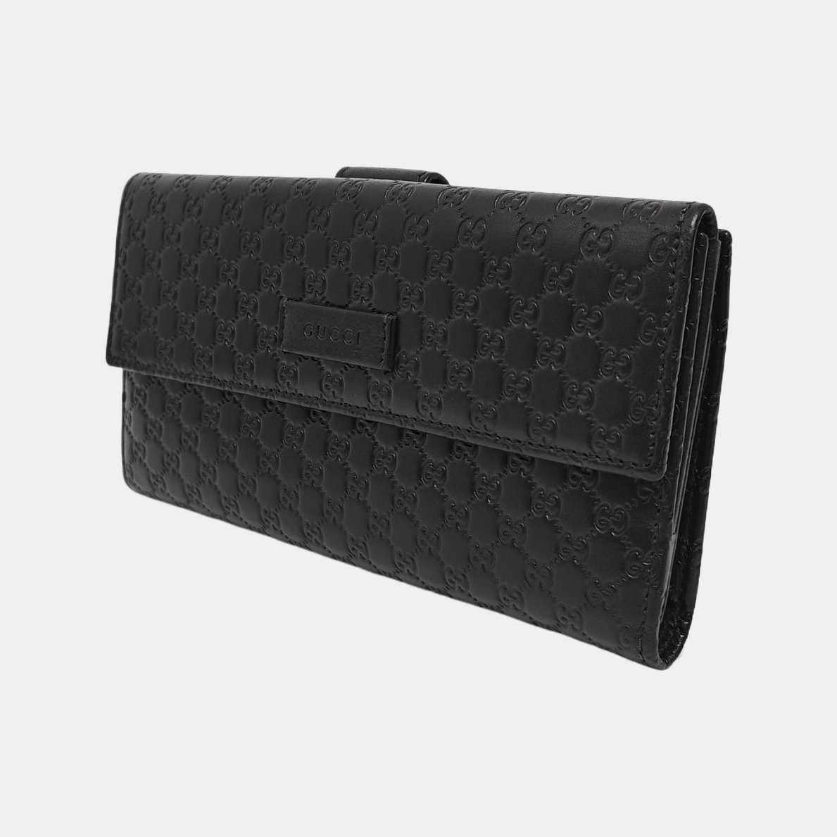 Authenticated pre-owned  Microguccissima Monogram Calfskin Black Wallet - Wallet at Looply