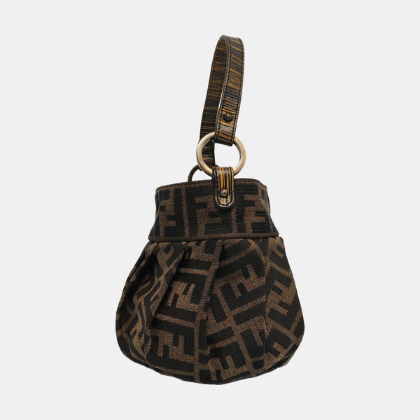 Canvas Top Handle Bag Brown