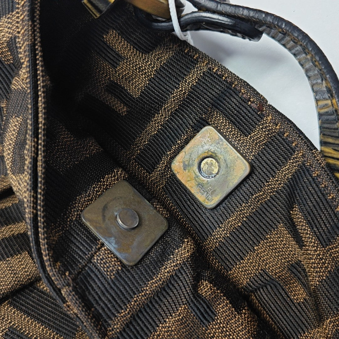 Canvas Top Handle Bag Brown