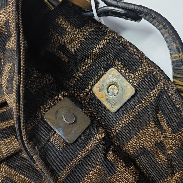 Canvas Top Handle Bag Brown