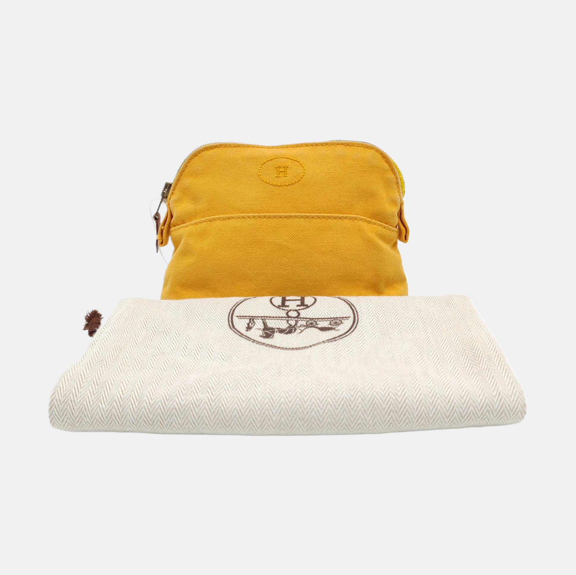 Authenticated pre-owned  Bolide 15 Canvas Yellow - Clutch at Looply