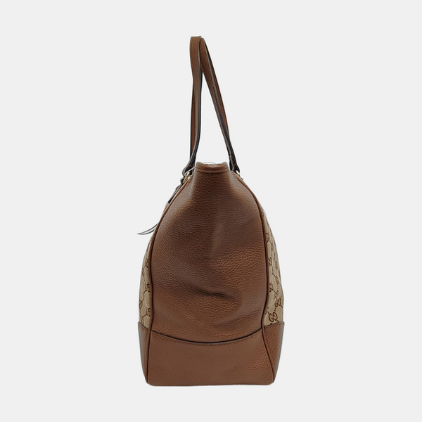 Authenticated pre-owned  Bree Small Monogram Canvas Beige - Top Handle Bag at Looply