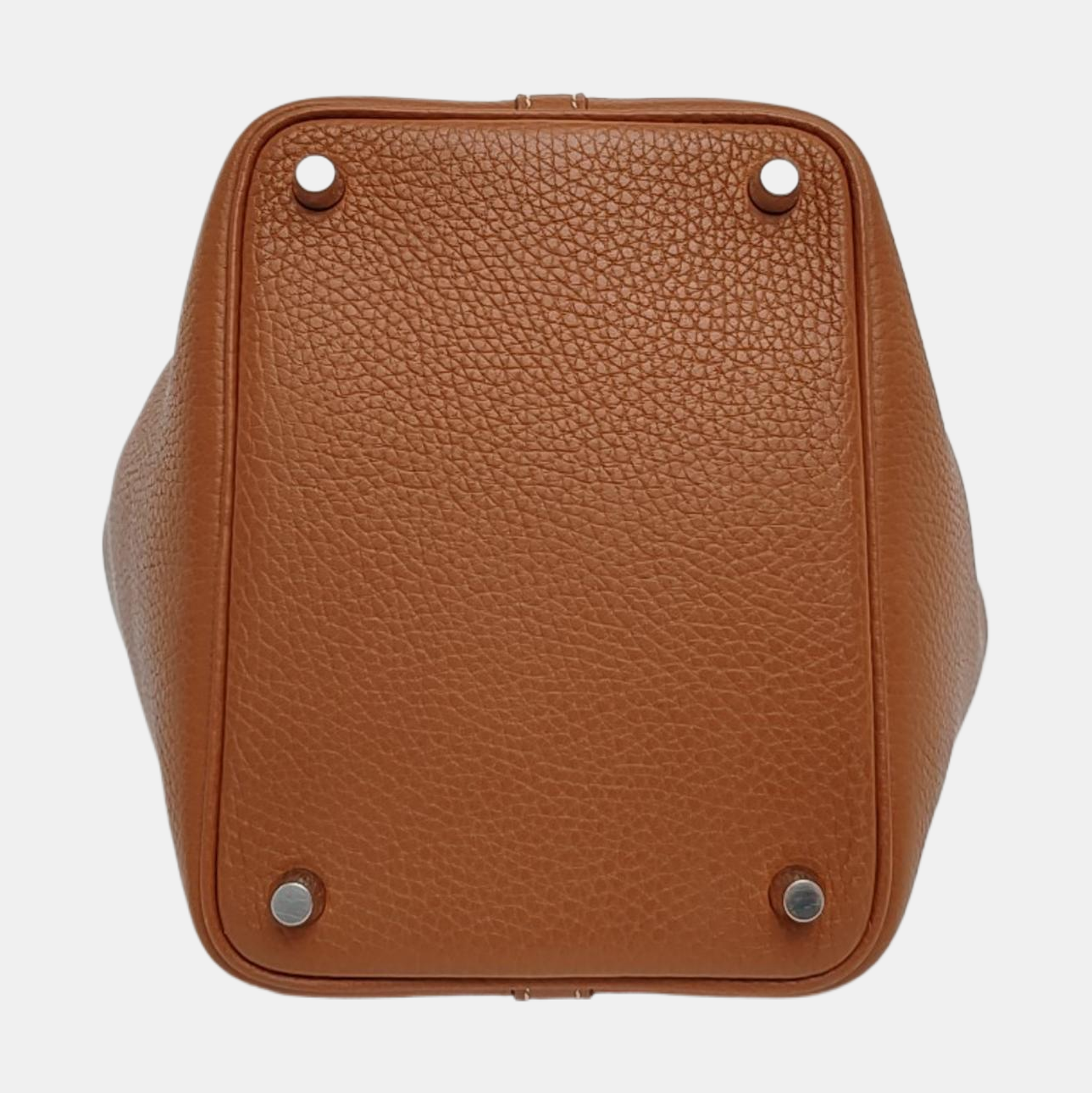 Authenticated pre-owned  Picotin Lock 18 Clemence Brown - Top Handle Bag at Looply