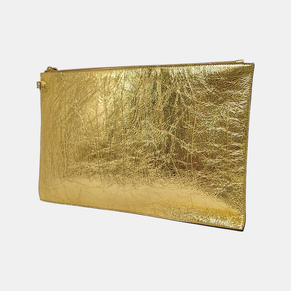 Calfskin Clutch Gold