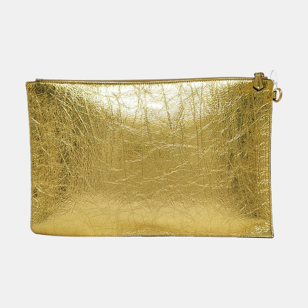 Calfskin Clutch Gold
