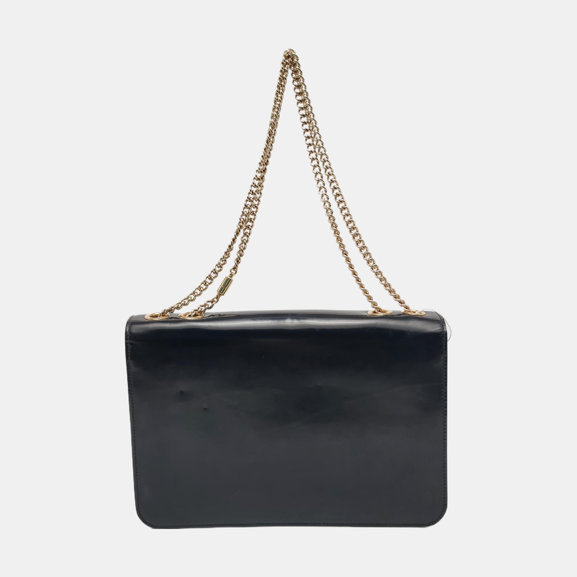 Authenticated pre-owned  Interlocking G Patent Leather Black - Shoulder Bag at Looply
