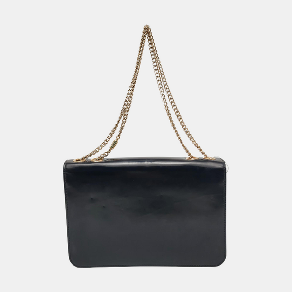Authenticated pre-owned  Interlocking G Patent Leather Black - Shoulder Bag at Looply