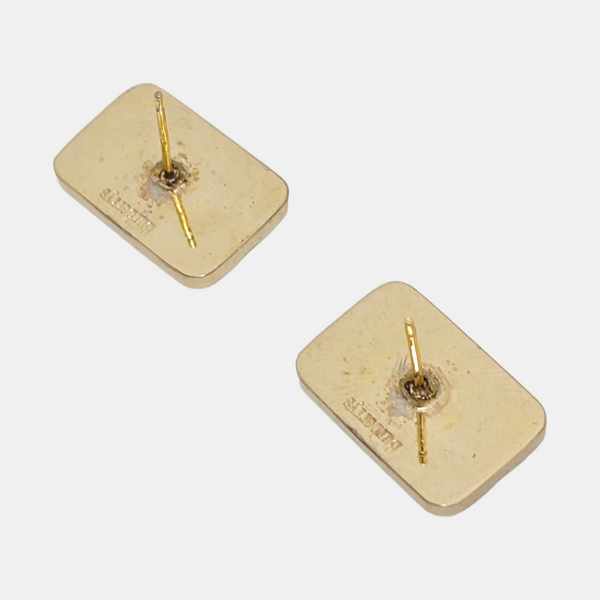 Gold-tone Metal Gold Earring