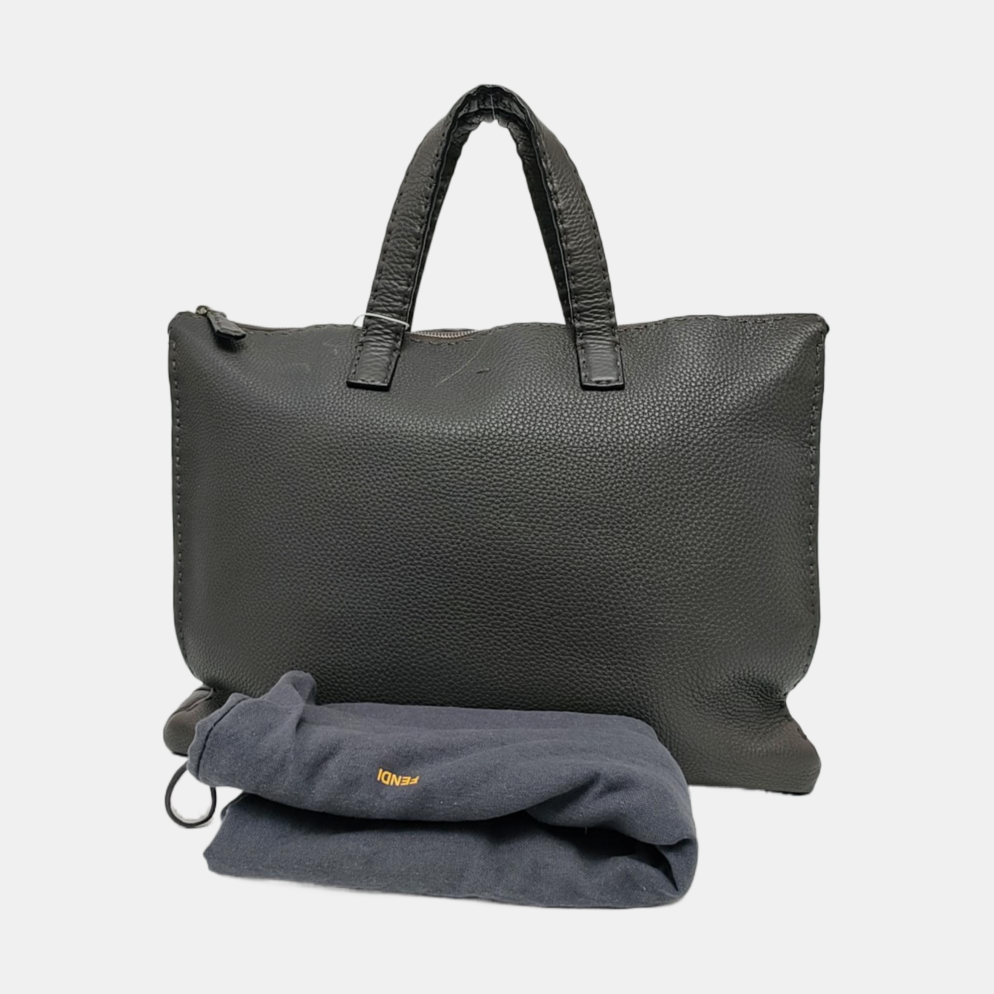 Calfskin Tote Bag Gray