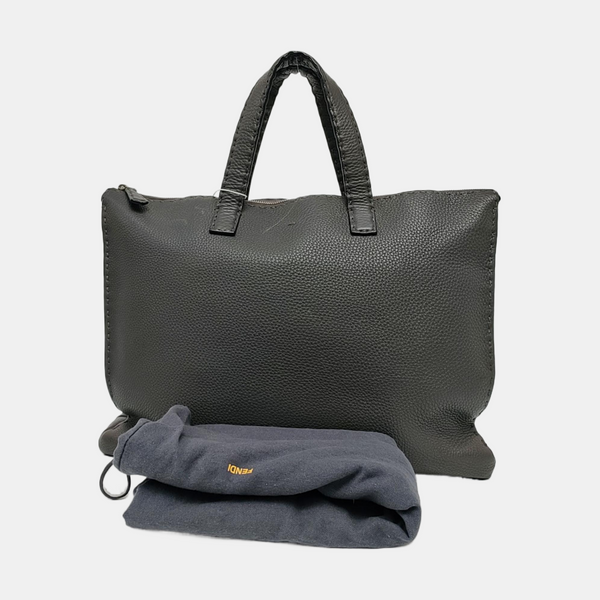 Calfskin Tote Bag Gray