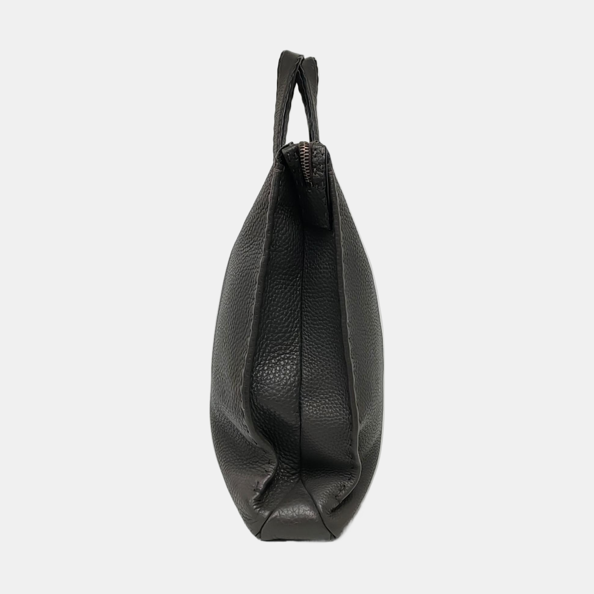 Calfskin Tote Bag Gray