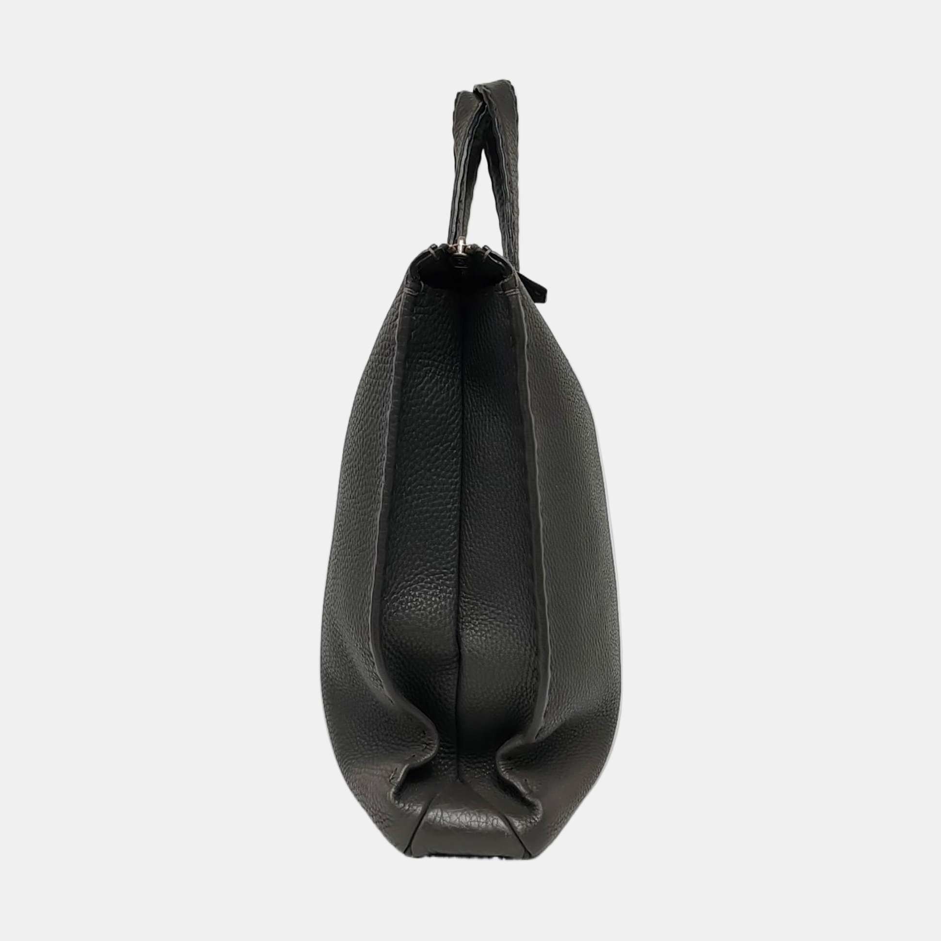 Calfskin Tote Bag Gray