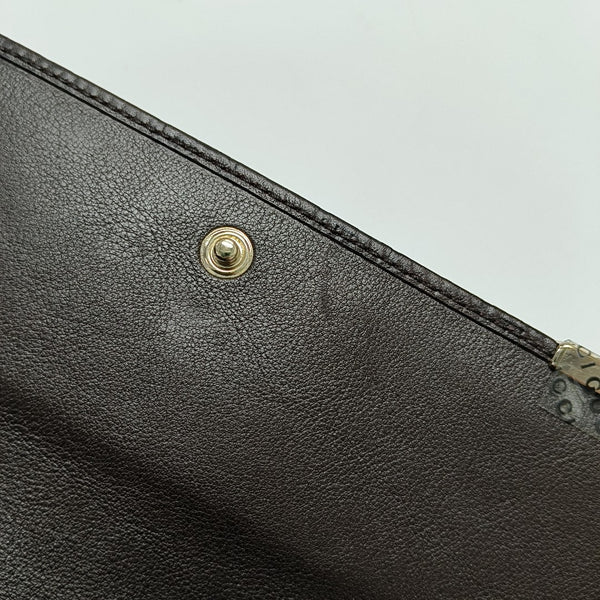 Authenticated pre-owned  Microguccissima Monogram Calfskin Brown Wallet - Wallet at Looply