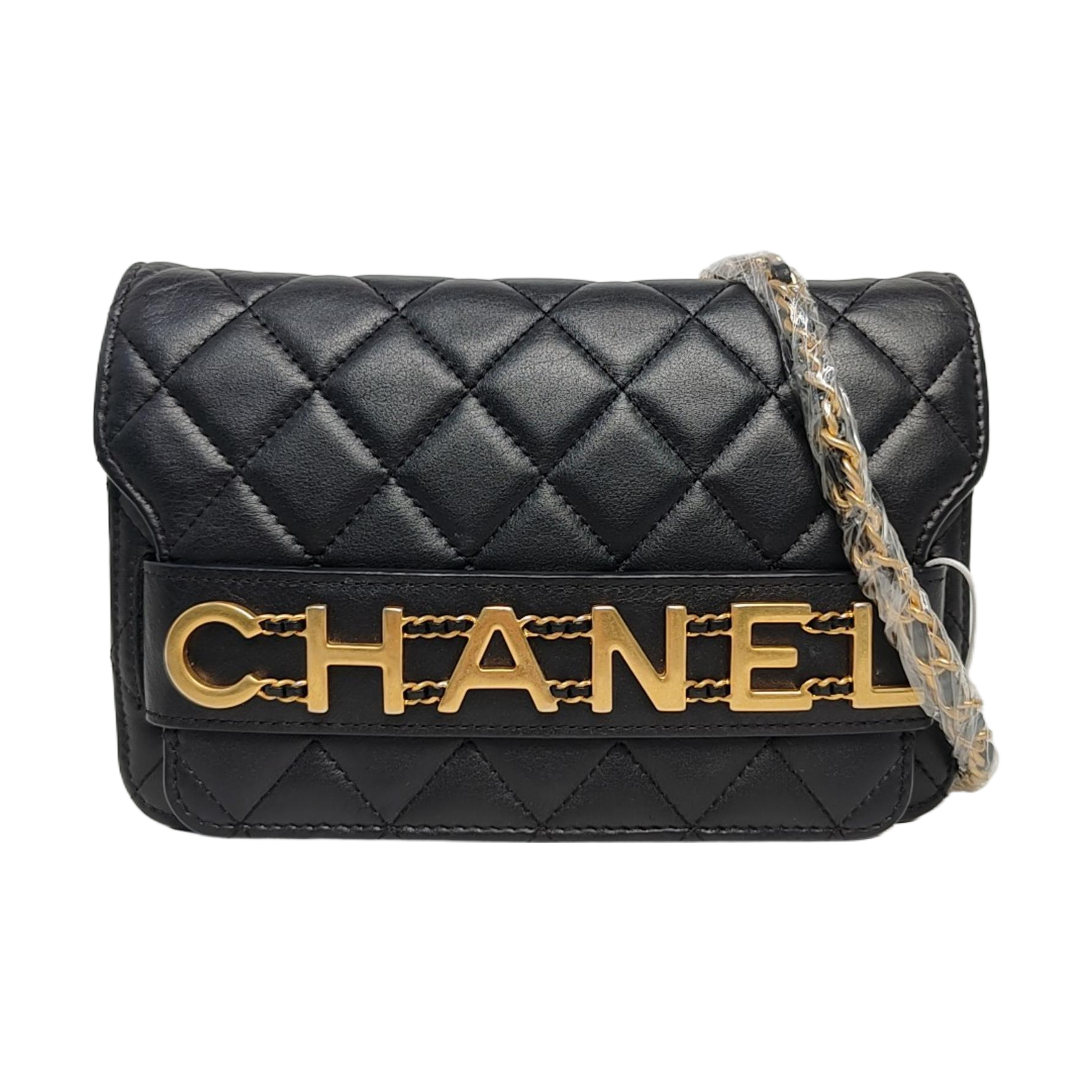 Authenticated pre-owned  Classic Flap Small Quilted Calfskin Black - Shoulder Bag at Looply