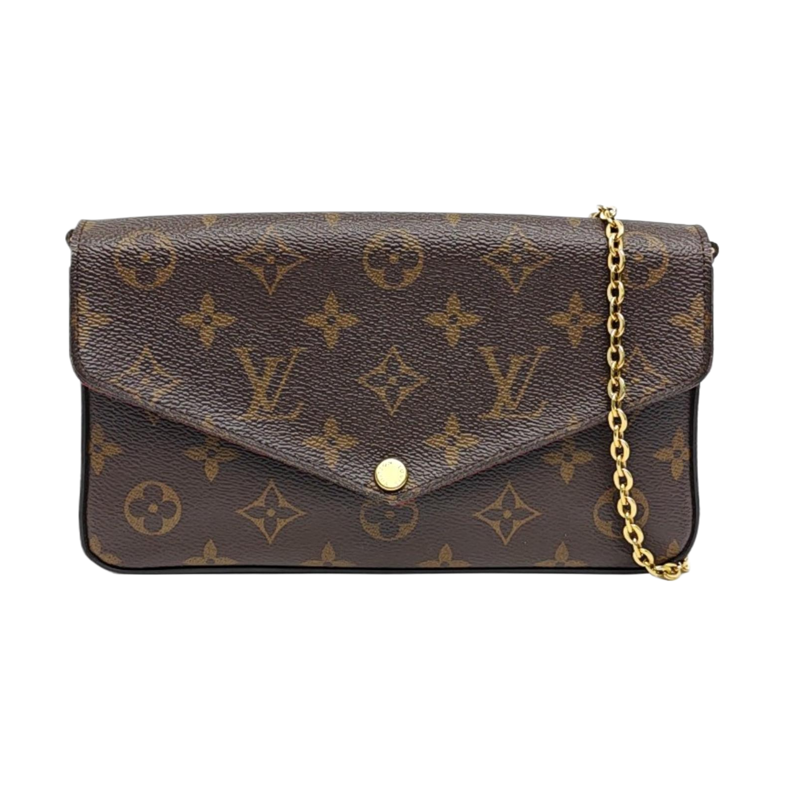 Authenticated pre-owned  Félicie Monogram Coated Canvas Brown - Shoulder Bag at Looply