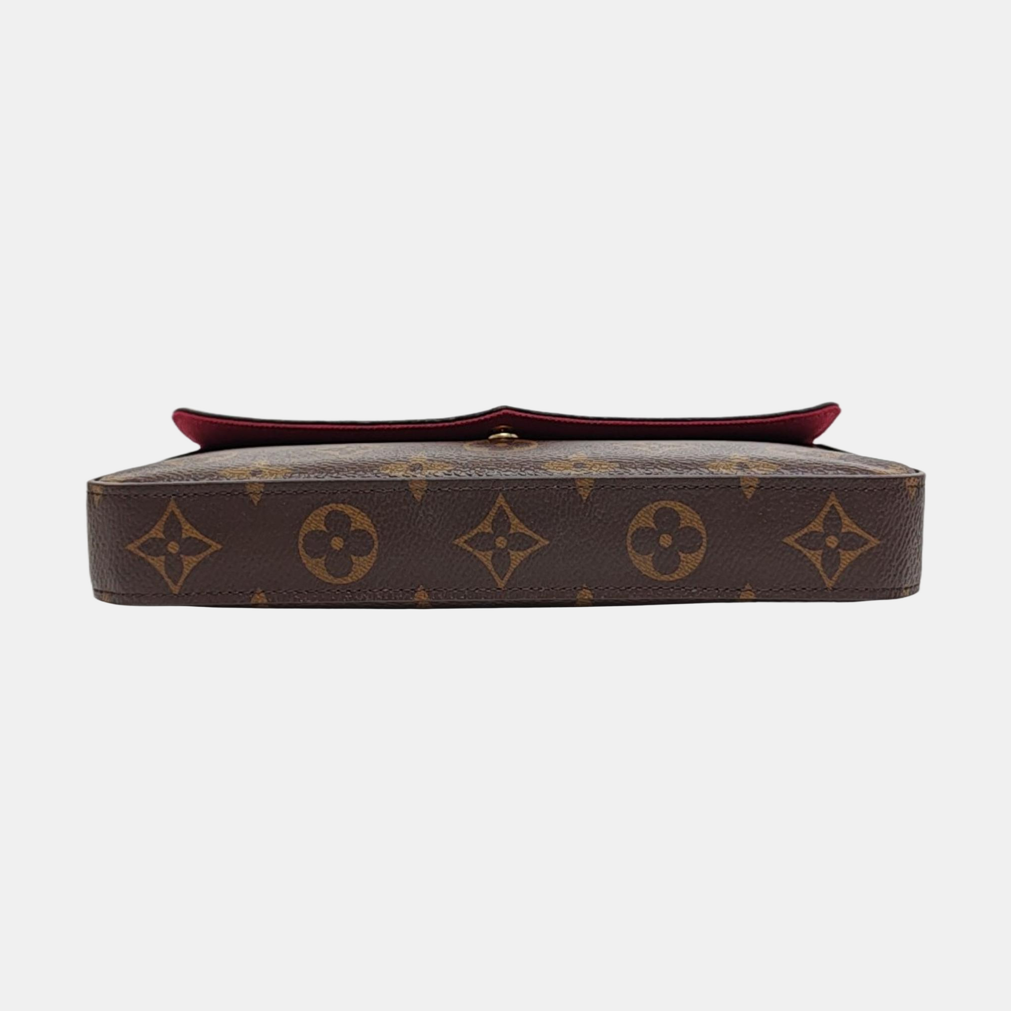 Authenticated pre-owned  Félicie Monogram Coated Canvas Brown - Shoulder Bag at Looply