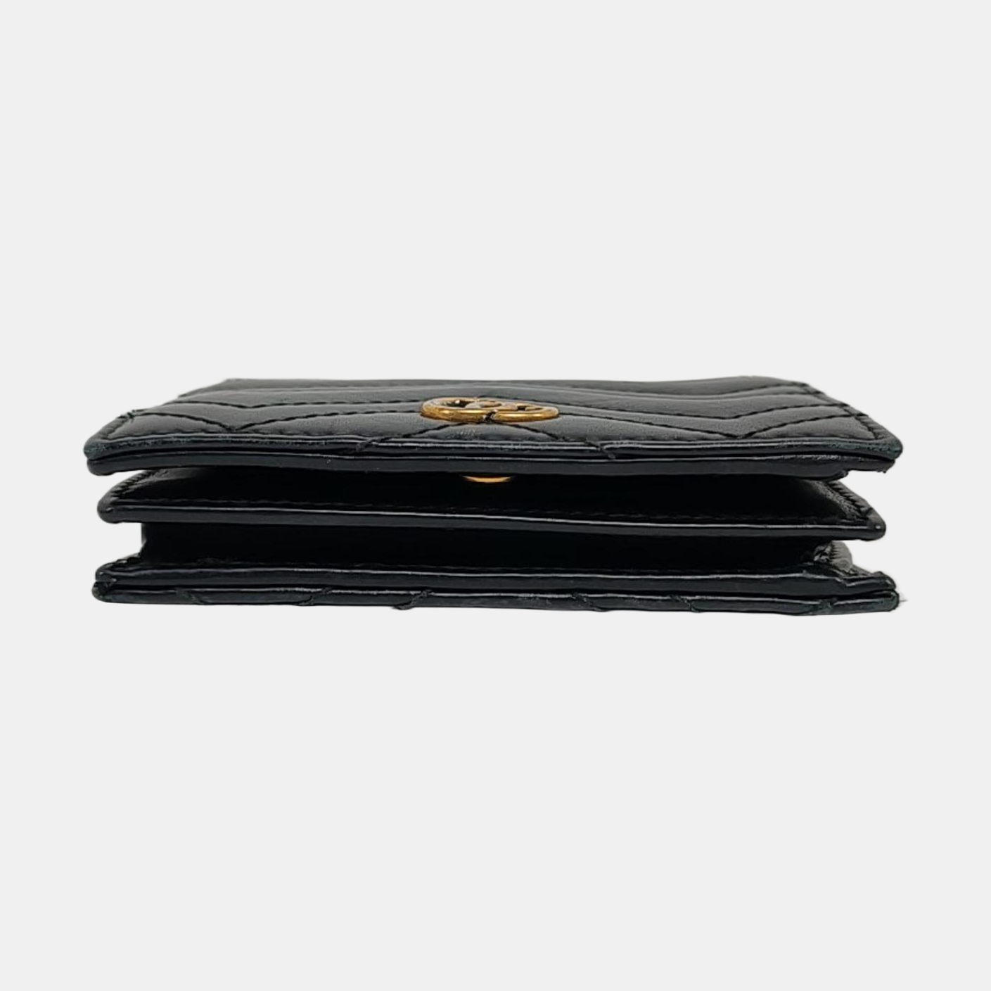 Authenticated pre-owned  GG Marmont Calfskin Black Wallet - Wallet at Looply