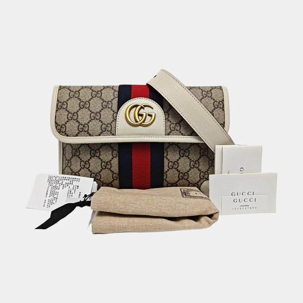 Authenticated pre-owned  Ophidia Monogram Coated Canvas Beige - Belt Bag at Looply