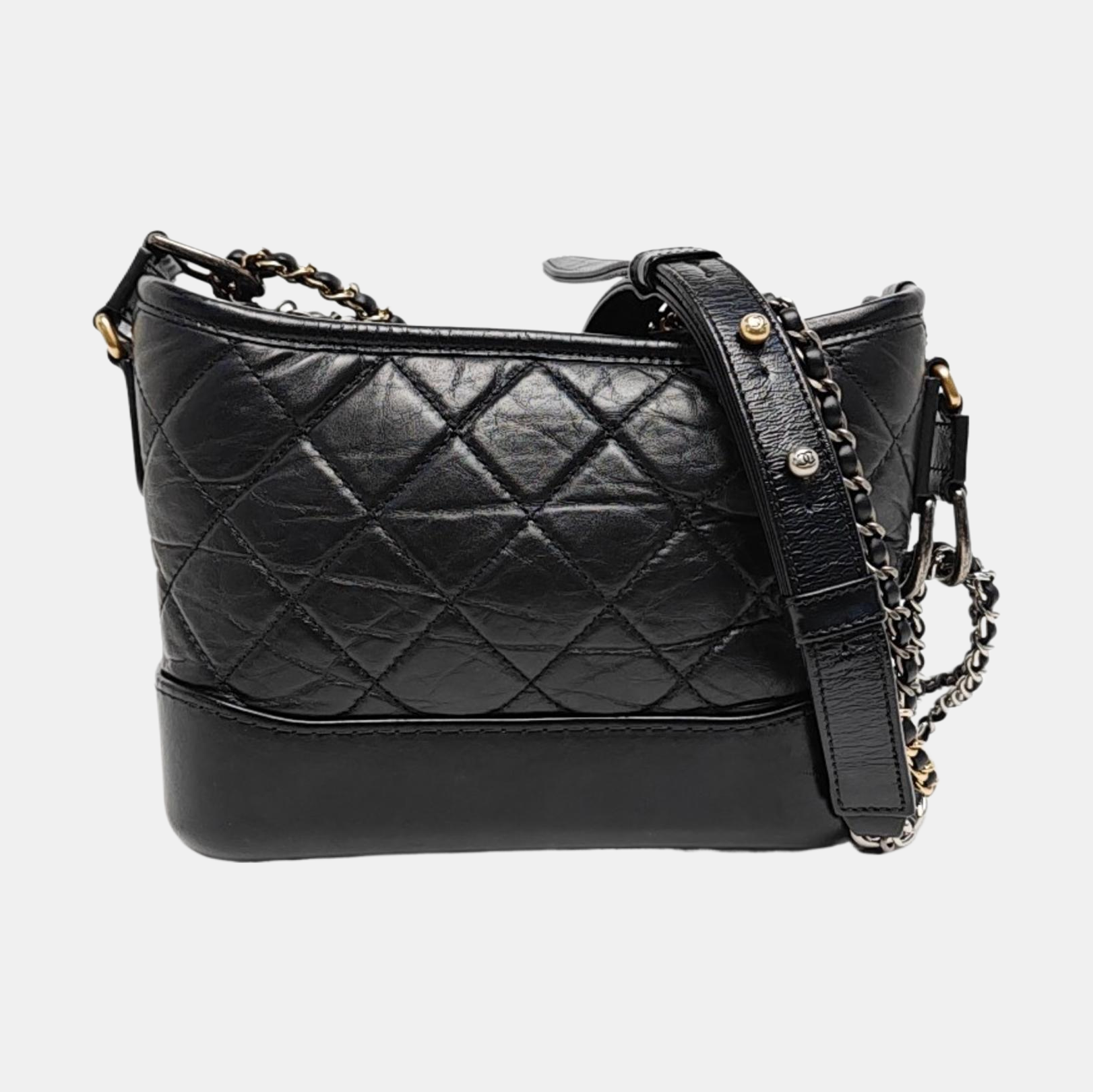 Authenticated pre-owned  Gabrielle Small Quilted Vintage Calf Black - Shoulder Bag at Looply
