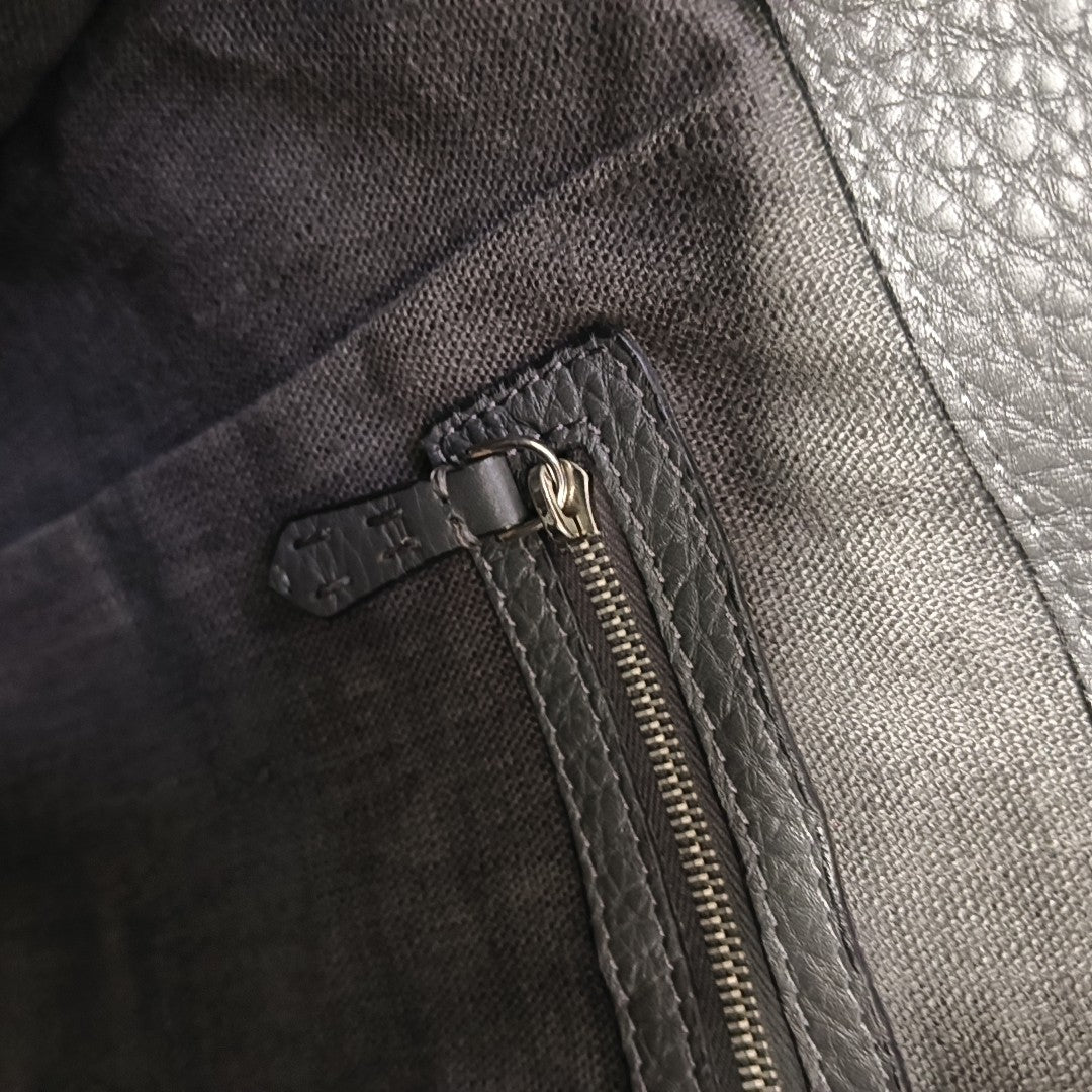 Calfskin Tote Bag Gray