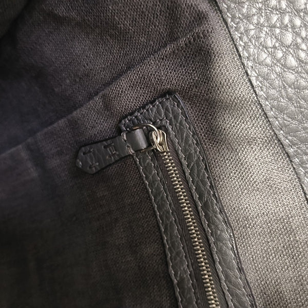 Calfskin Tote Bag Gray