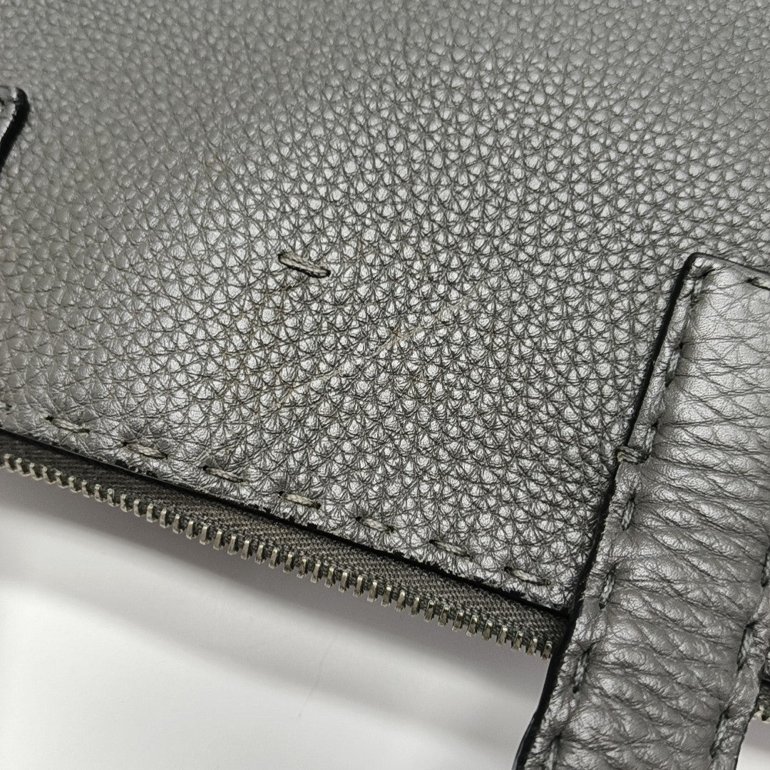 Calfskin Tote Bag Gray