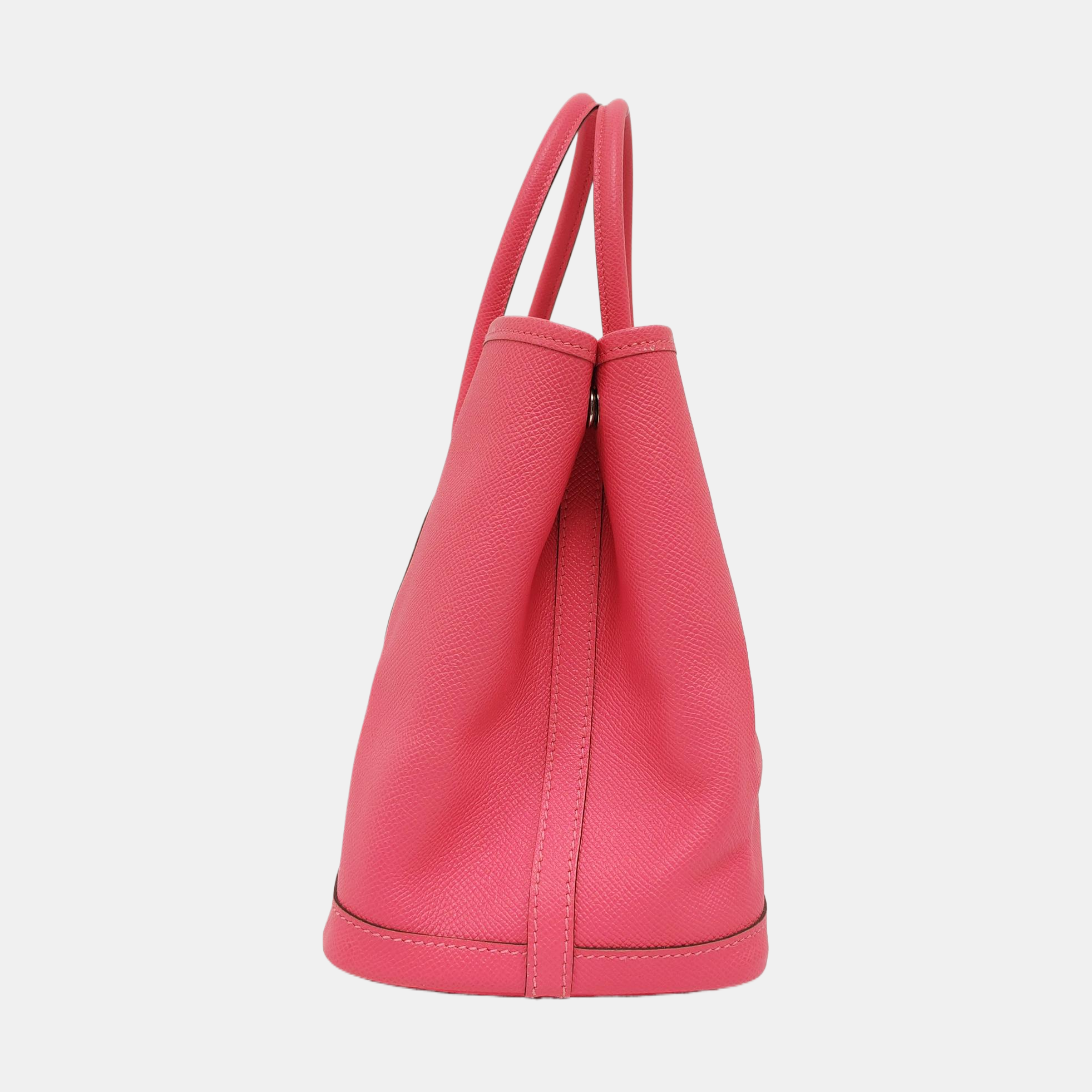 Authenticated pre-owned  Garden Party 30 Epsom Pink - Top Handle Bag at Looply