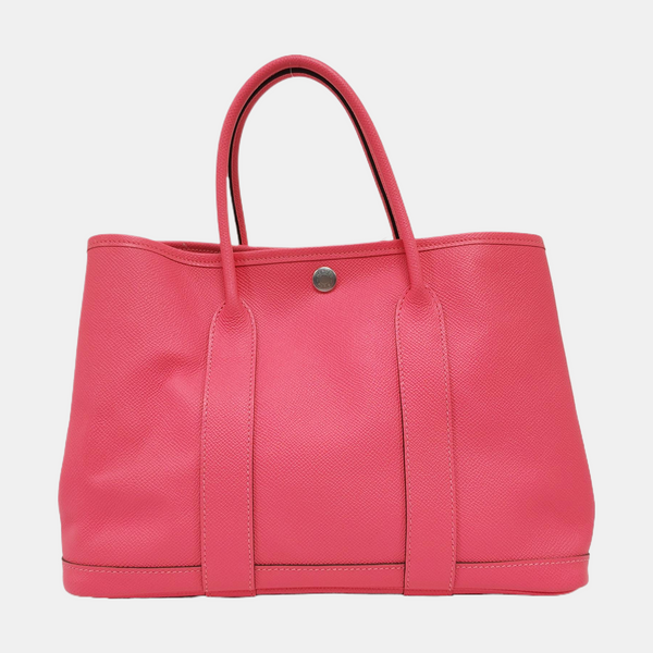 Authenticated pre-owned  Garden Party 30 Epsom Pink - Top Handle Bag at Looply