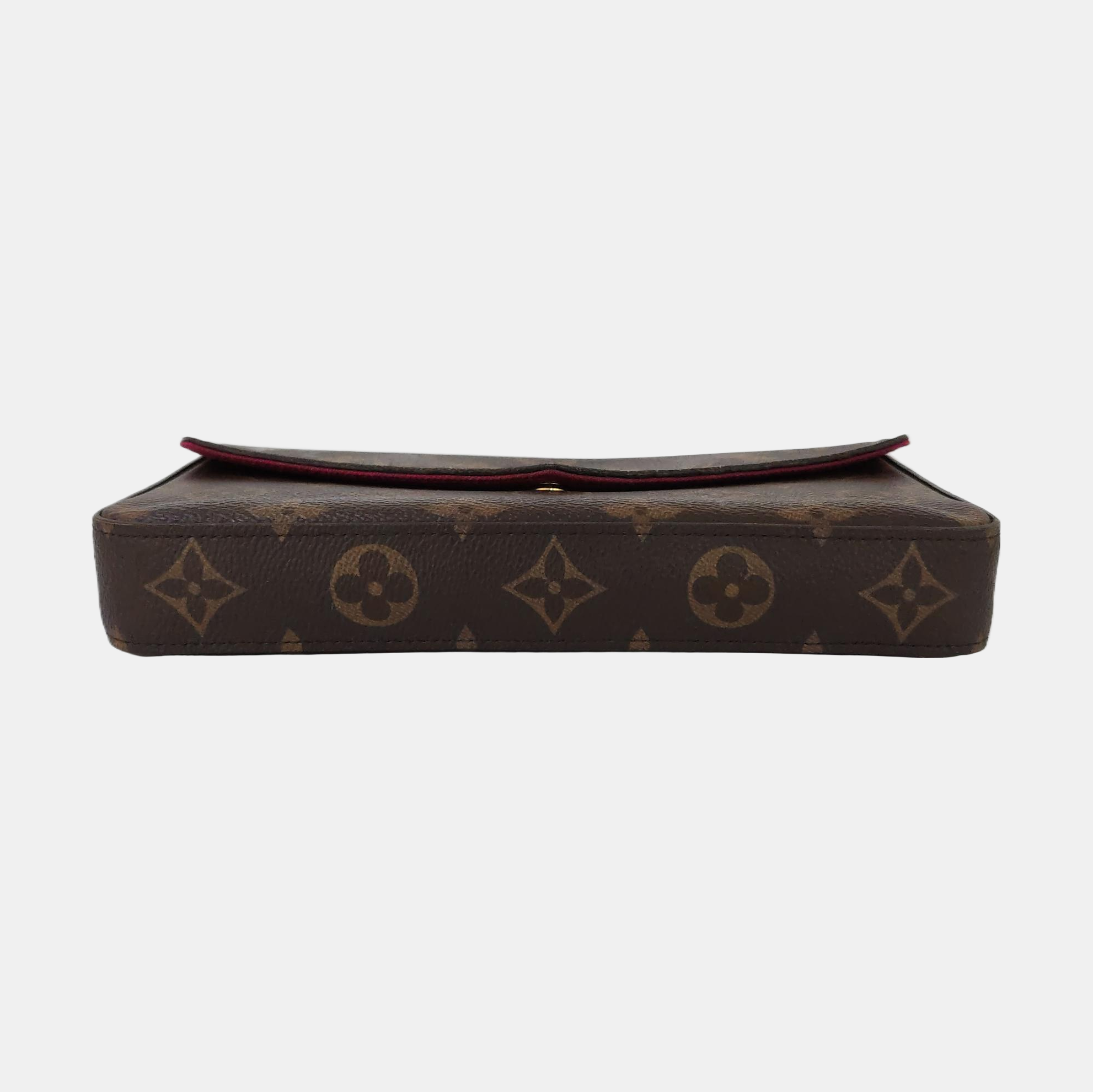 Authenticated pre-owned  Félicie Monogram Coated Canvas Brown - Shoulder Bag at Looply