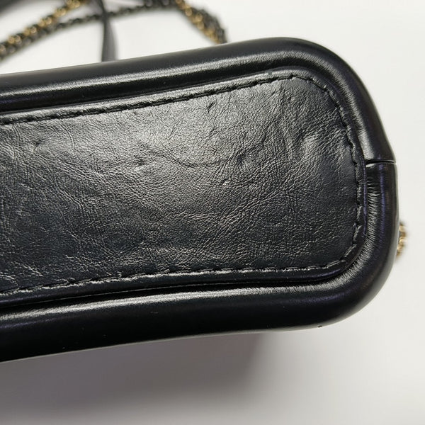 Authenticated pre-owned  Gabrielle Small Quilted Vintage Calf Black - Shoulder Bag at Looply