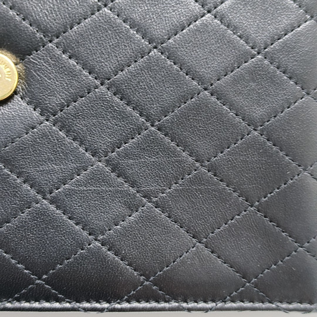GABY Quilted Lambskin Black