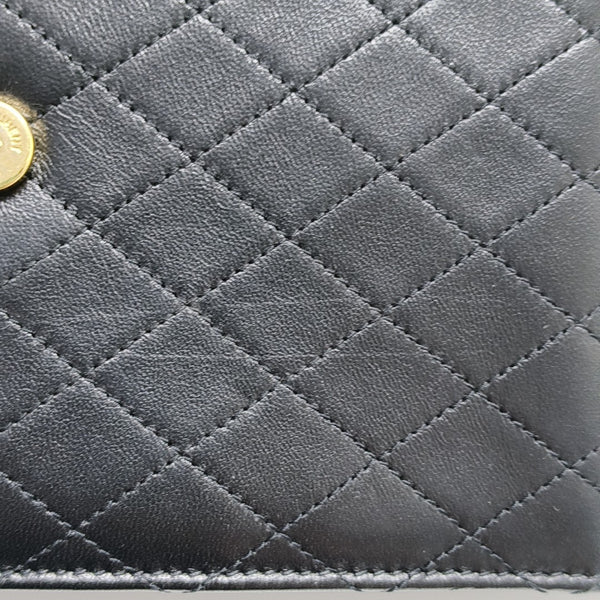 GABY Quilted Lambskin Black