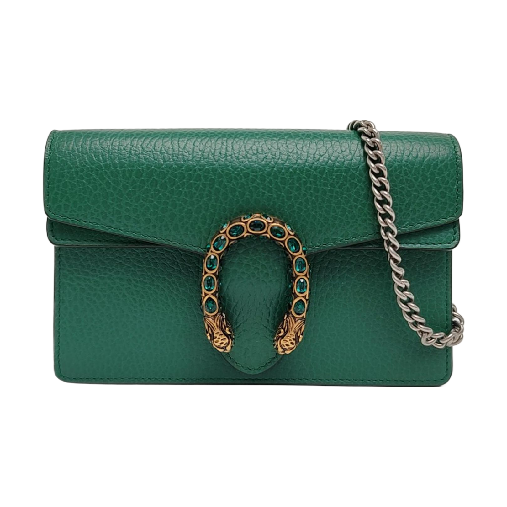 Authenticated pre-owned  Dionysus Super Mini Calfskin Green - Shoulder Bag at Looply