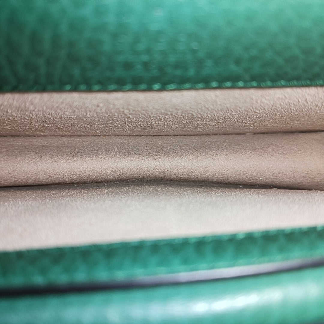 Authenticated pre-owned  Dionysus Super Mini Calfskin Green - Shoulder Bag at Looply