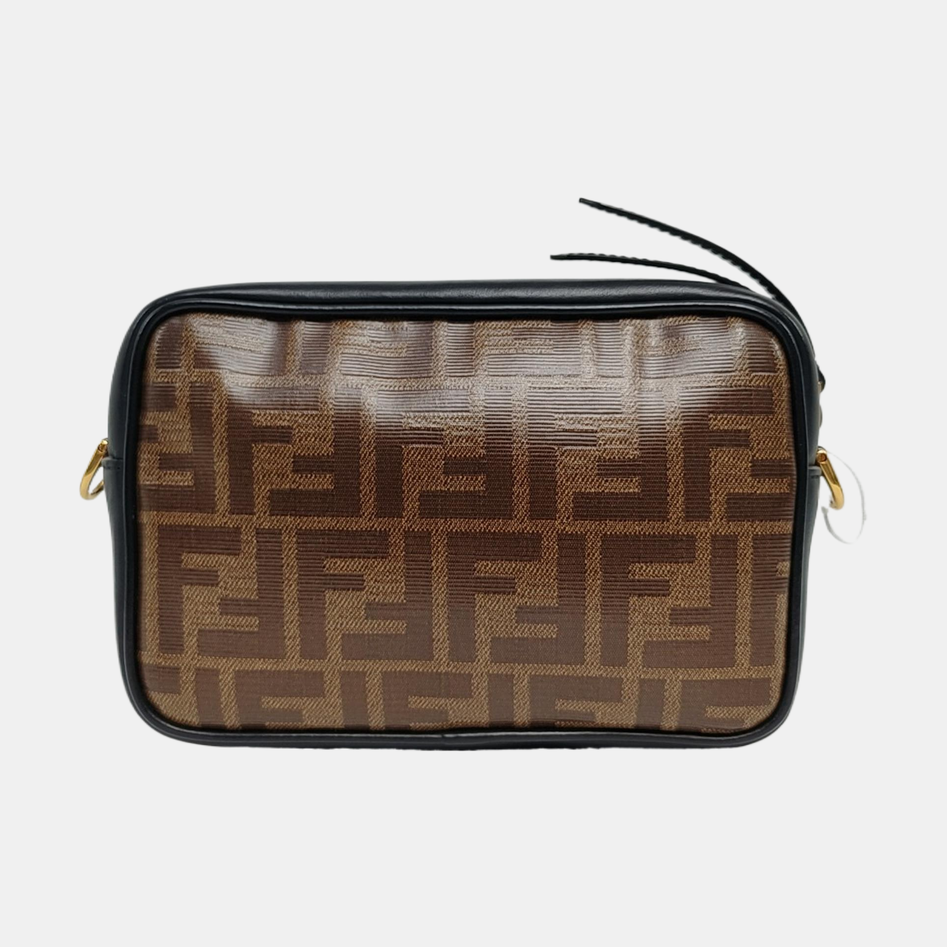 Coated Canvas Crossbody Bag Mini Brown