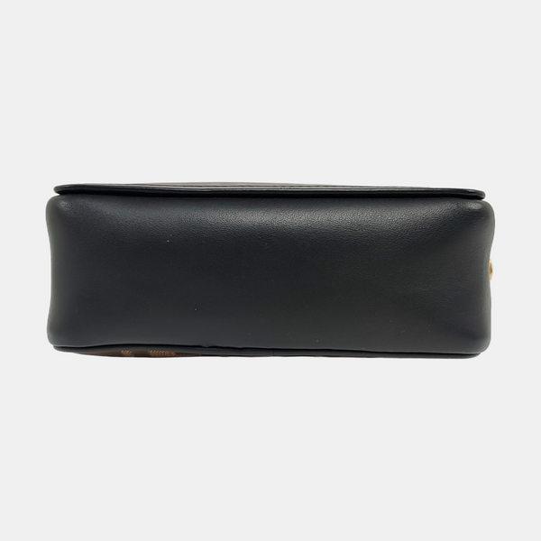 Coated Canvas Crossbody Bag Mini Brown