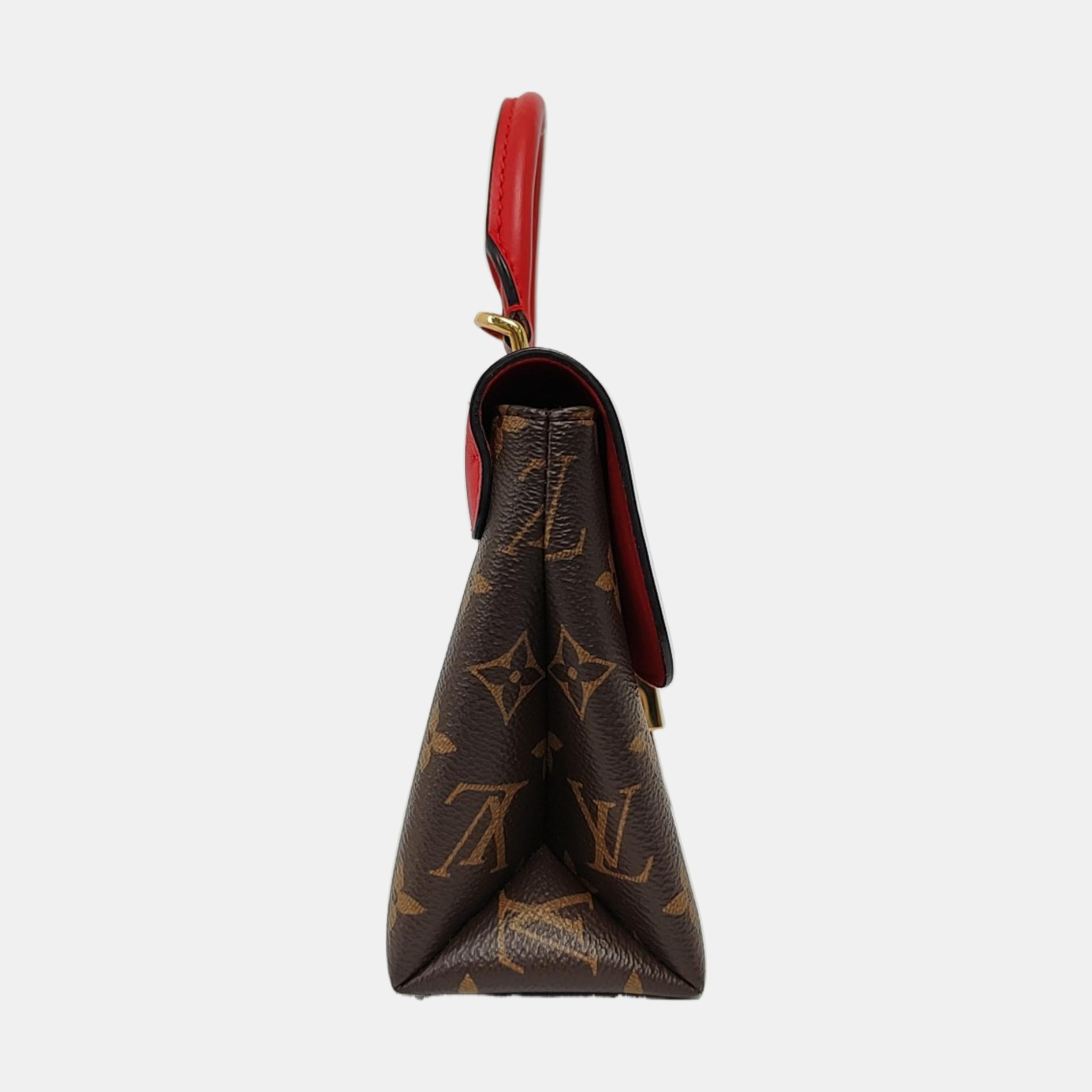 Authenticated pre-owned  Locky BB Monogram Coated Canvas Red - Shoulder Bag at Looply