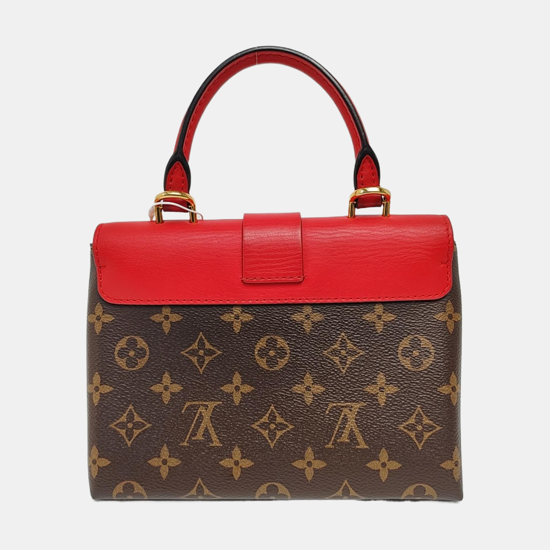 Authenticated pre-owned  Locky BB Monogram Coated Canvas Red - Shoulder Bag at Looply