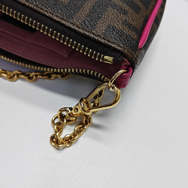 Coated Canvas Top Handle Bag Brown