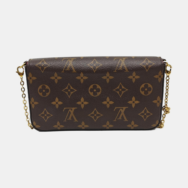 Authenticated pre-owned  Félicie Monogram Coated Canvas Brown - Crossbody Bag at Looply