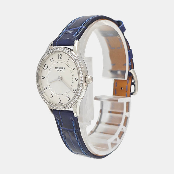 Slim d'Hermès 25mm White Quartz Watch